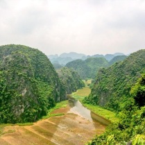 Looking out over Tam Coc